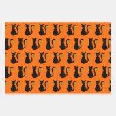 Halloween Patterns Wrapping Paper Set Geschenkpapier Set (Vorderseite 2)