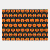 Halloween Patterns Wrapping Paper Set Geschenkpapier Set (Vorderseite)