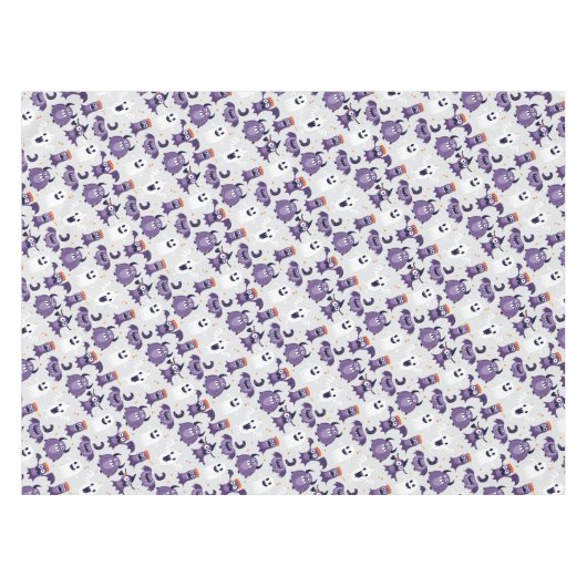 Halloween Patttern Beängstigende Geister und Monst Tischdecke (Vorderseite (Horizontal))