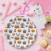 Halloween Patttern Pappteller (Party)