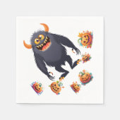 Halloween Patttern Serviette (Vorderseite)