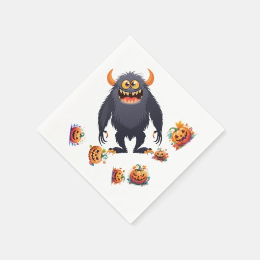 Halloween Patttern Serviette (Ecke)