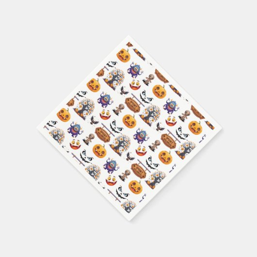 Halloween Patttern Serviette (Ecke)