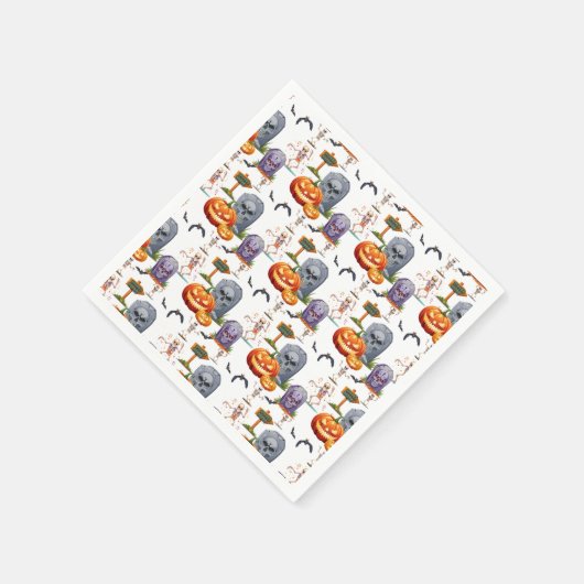 Halloween Patttern Serviette (Ecke)