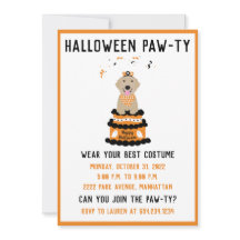 Halloween Pawty Golden Retriever Dog