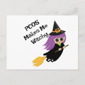 Halloween PCOS macht mich witzig Postkarte (Vorderseite)