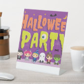 Halloween pedestal sign sockelschild (In SItu)