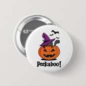 Halloween Peekaboo Button (Vorne & Hinten)