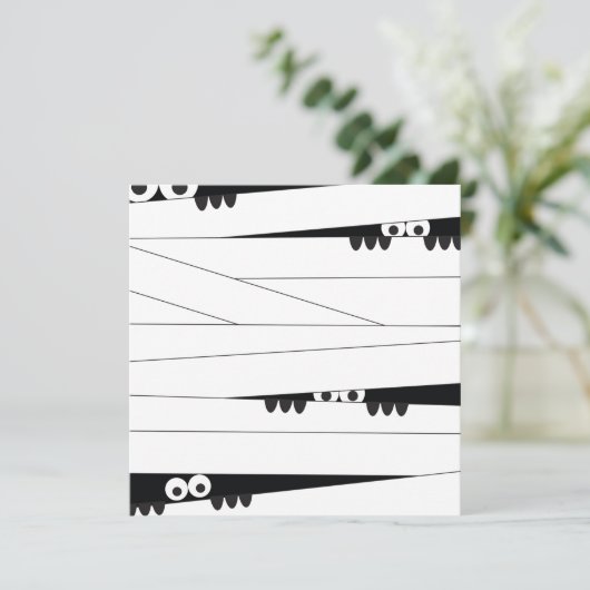 Halloween Peeking Mummy (Stehend Vorderseite)