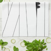 Halloween Peeking Mummy Geschirrtuch (Gefaltet)