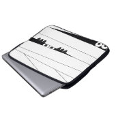 Halloween Peeking Mummy Laptopschutzhülle (Vorne Knopf)