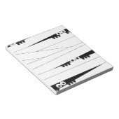 Halloween Peeking Mummy Notizblock (angewinkelt)