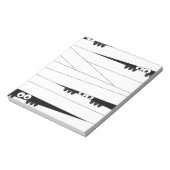 Halloween Peeking Mummy Notizblock (Rotiert)