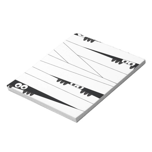 Halloween Peeking Mummy Notizblock (Rotiert)