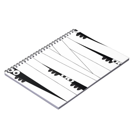 Halloween Peeking Mummy Notizblock (Linke Seite)