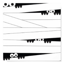 Halloween Peeking Mummy