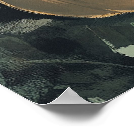 Halloween Peeping Ghost Poster (Ecke)