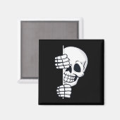 Halloween Peking Skeleton Beängstigend Boys Girls  Magnet (Vorderseite/Rückseite)