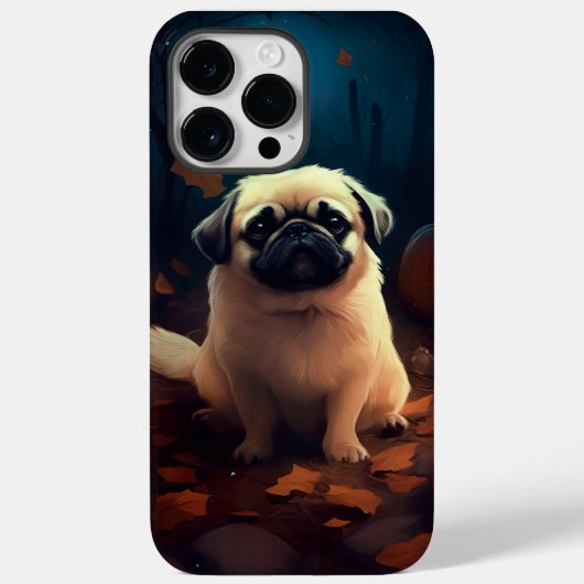 Halloween Pekingese mit Pumpkins Beängstigend Case-Mate iPhone Hülle (Rückseite)