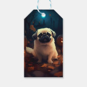Halloween Pekingese mit Pumpkins Beängstigend Geschenkanhänger (Vorderseite)