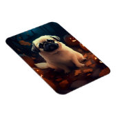 Halloween Pekingese mit Pumpkins Beängstigend Magnet (Rechte Seite)