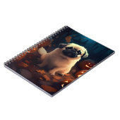 Halloween Pekingese mit Pumpkins Beängstigend Notizblock (Linke Seite)