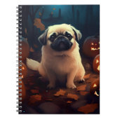 Halloween Pekingese mit Pumpkins Beängstigend Notizblock (Vorderseite)