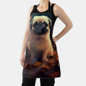 Halloween Pekingese mit Pumpkins Beängstigend Schürze (InSitu)