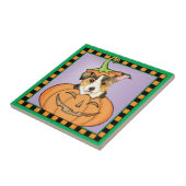 Halloween Pembroke Welsh Corgi Fliese (Seite)