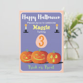 Halloween Personalisiert Einladung (Stehend Vorderseite)