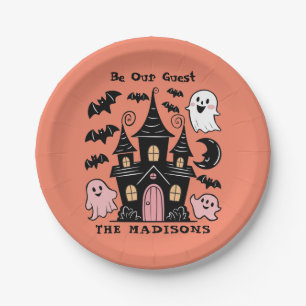 Halloween Personalisiert ist unser Gast frei Pappteller