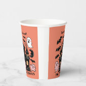 Halloween Personalisiert sei unser Spuk Haus Pappbecher (Rechts)