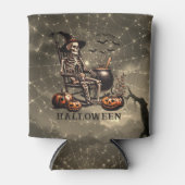 Halloween Personalisiert Skelett, Spinnen & Fleder Dosenkühler (Vorderseite)