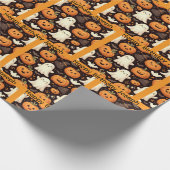 Halloween Personalize Name Boy oder Girl Geschenkpapier (Ecke)