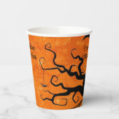 Halloween Personalize Names Spooky Tree Pappbecher (Links)
