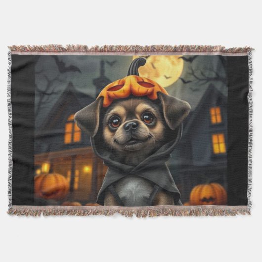Halloween Pet Blanket 🎃 Gemütliches Fleece Thwirl Decke (Vorderseite)