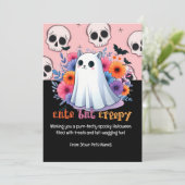 Halloween Pet Gruß Feiertagskarte (Stehend Vorderseite)