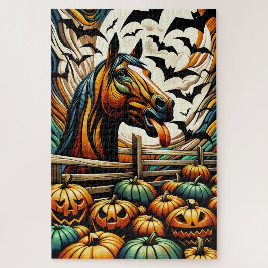 Halloween Pferd 1000 Piece Puzzle (Vertikal)
