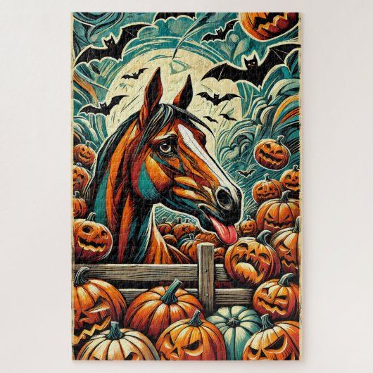 Halloween Pferd 1000 Piece Puzzle (Vertikal)