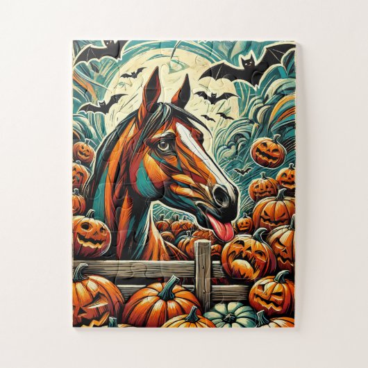 Halloween Pferd 30 Stück Kids Puzzle (Vertikal)