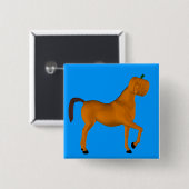 Halloween Pferd Button (Vorne & Hinten)