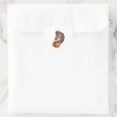 Halloween Pferd Herz-Aufkleber (Tasche)