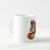 Halloween Pferd Kaffeetasse (Vorderseite Links)