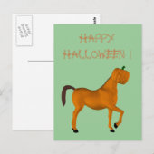 Halloween Pferd Postkarte (Vorne/Hinten)