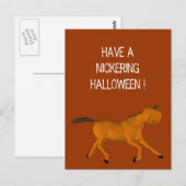 Halloween Pferd Postkarte (Vorne/Hinten)