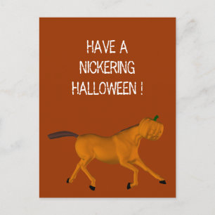 Halloween Pferd Postkarte