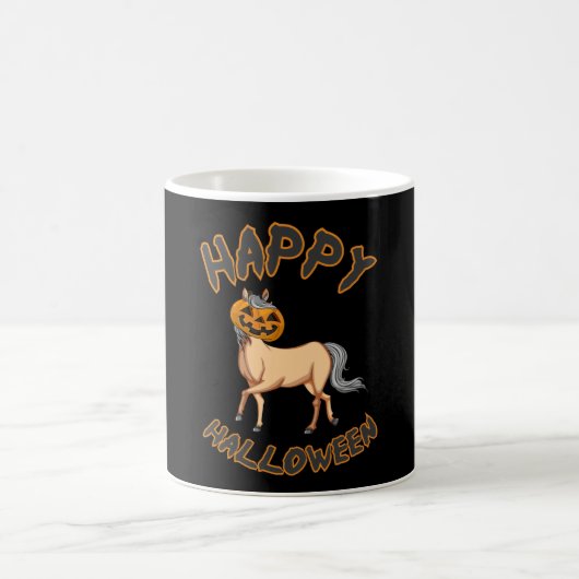 Halloween Pferde Pumpkin Horror Geschenk Idee Kaffeetasse (Mittel)