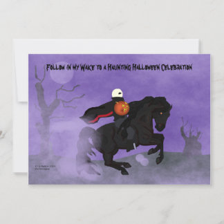 Halloween-Pferdeeinladung Einladung