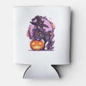 Halloween-Pferdereitenhut-Kürbislaterne Dosenkühler (Vorderseite)