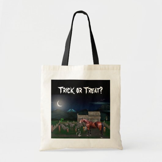 Halloween-PferdeTaschen-Tasche Tragetasche (Vorne)